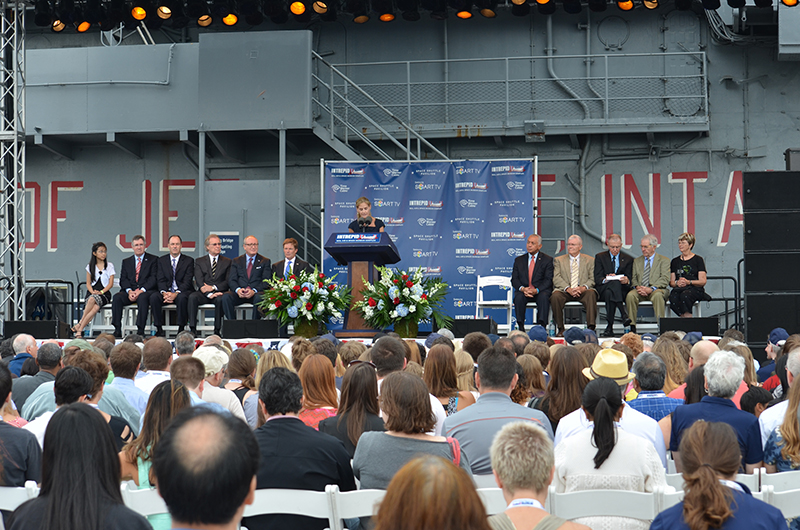 Space shuttle Enterprise opens to public at NYC museum